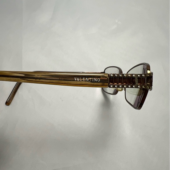 Valentino Eyeglasses Brown Metal - Frames Only main image 8